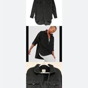 Aerie black oversized jacket